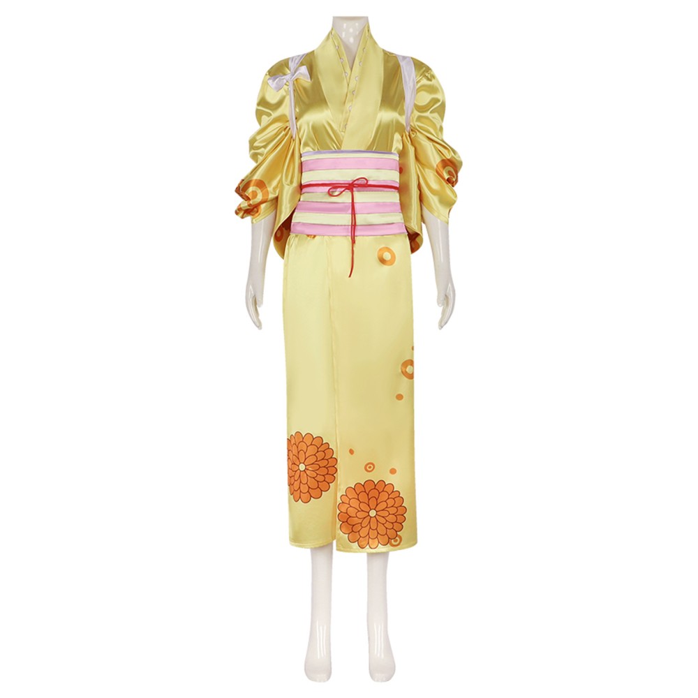 Costume de cosplay de kimono Kikunojo One Piece pour femboy, tenue de carnaval d'Halloween