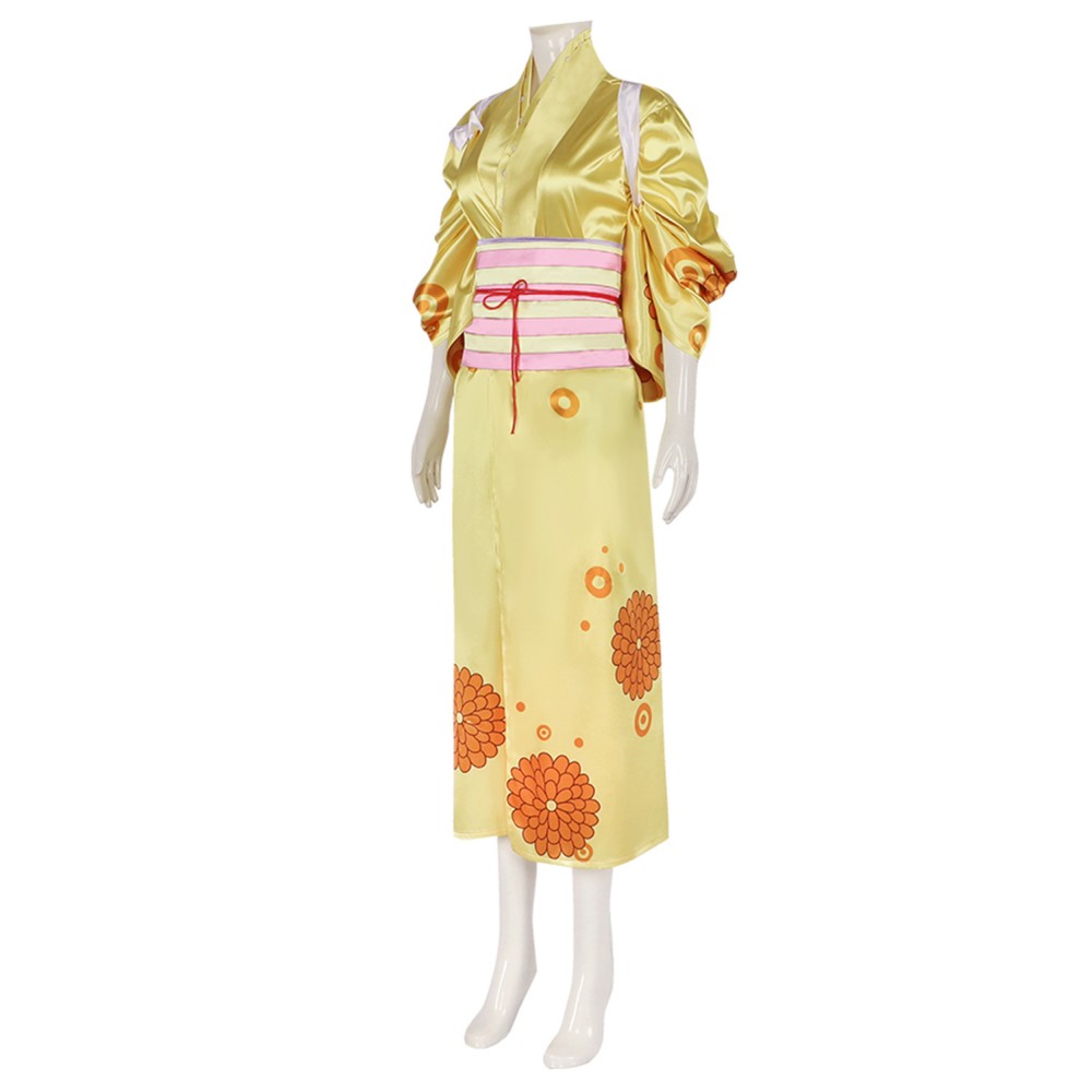 Costume de cosplay de kimono Kikunojo One Piece pour femboy, tenue de carnaval d'Halloween