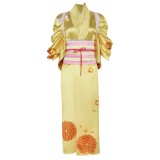 Costume de cosplay de kimono Kikunojo One Piece pour femboy, tenue de carnaval d'Halloween