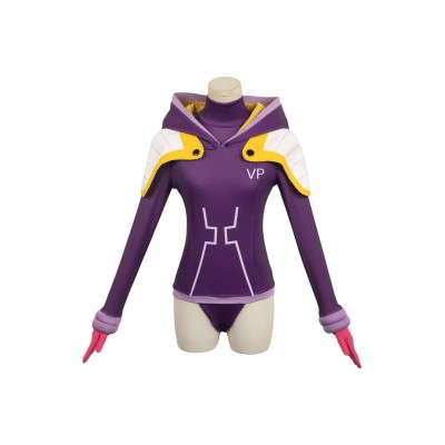 Jewelry Bonney Women Purple Jumpsuit Suit Cosplay Costume Halloween Carnival Outfit