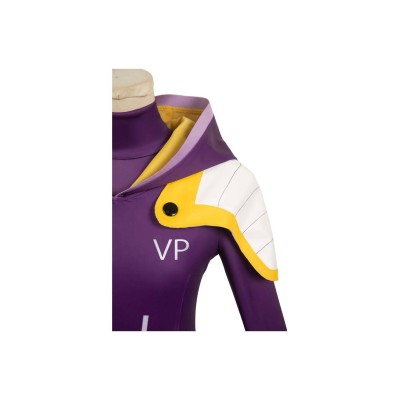 Jewelry Bonney Women Purple Jumpsuit Suit Cosplay Costume Halloween Carnival Outfit