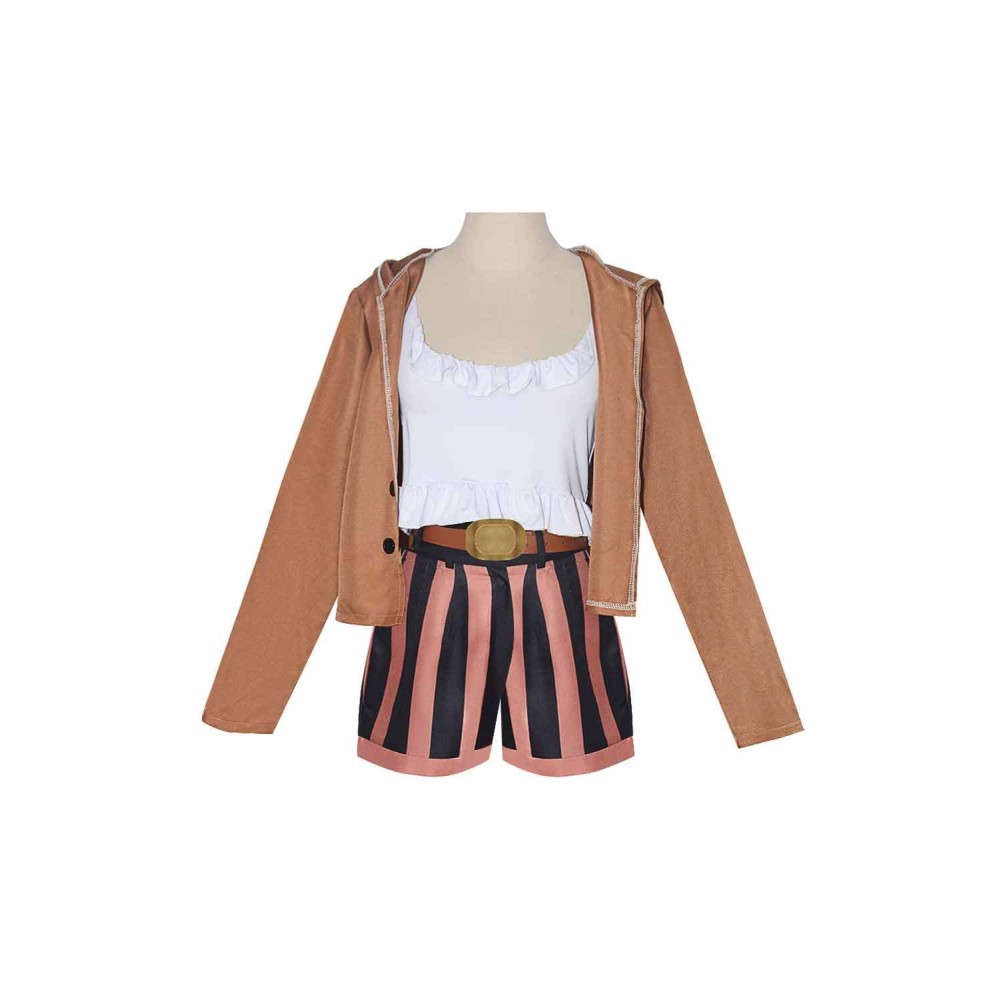 Costume de cosplay pour femmes Jewelry Bonney, costume marron, tenue de carnaval d'Halloween