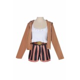 Costume de cosplay pour femmes Jewelry Bonney, costume marron, tenue de carnaval d'Halloween