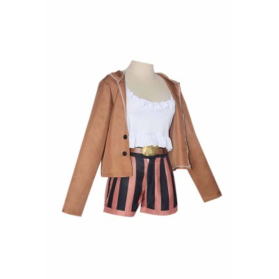 Costume de cosplay pour femmes Jewelry Bonney, costume marron, tenue de carnaval d'Halloween
