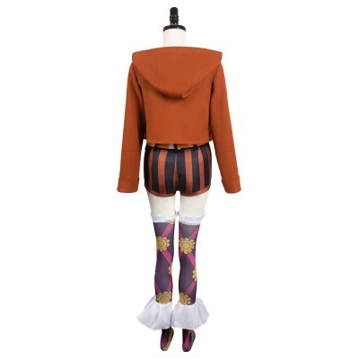 One Piece Jewelry Bonney Women Brown Set Suit Cosplay Costume Halloween Carnival Outfit