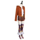 One Piece Jewelry Bonney Women Brown Set Suit Cosplay Costume Halloween Carnival Outfit