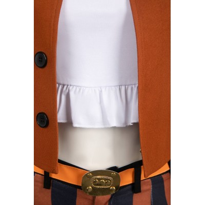 One Piece Jewelry Bonney Women Brown Set Suit Cosplay Costume Halloween Carnival Outfit