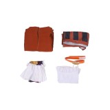 One Piece Jewelry Bonney Women Brown Set Suit Cosplay Costume Halloween Carnival Outfit