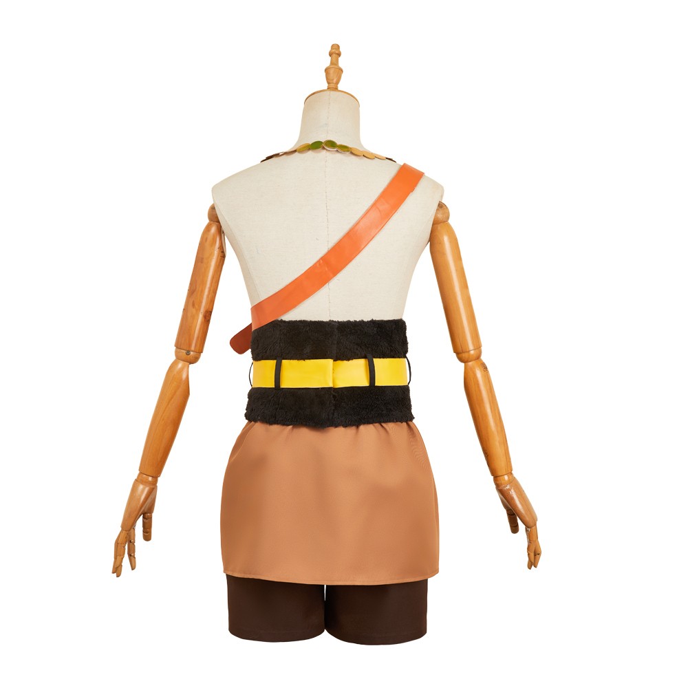Elbaph Luffy Leather Cosplay Costume Halloween Carnival Outfit