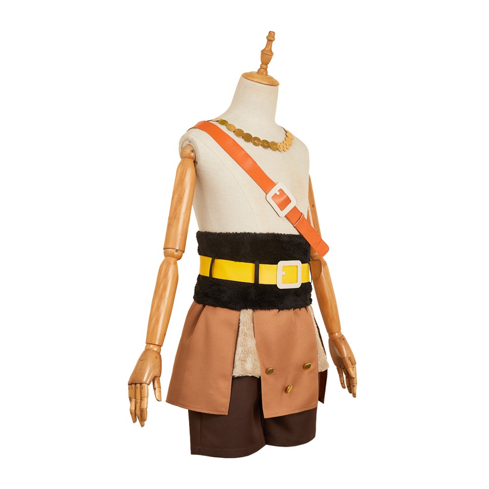 Elbaph Luffy Leather Cosplay Costume Halloween Carnival Outfit