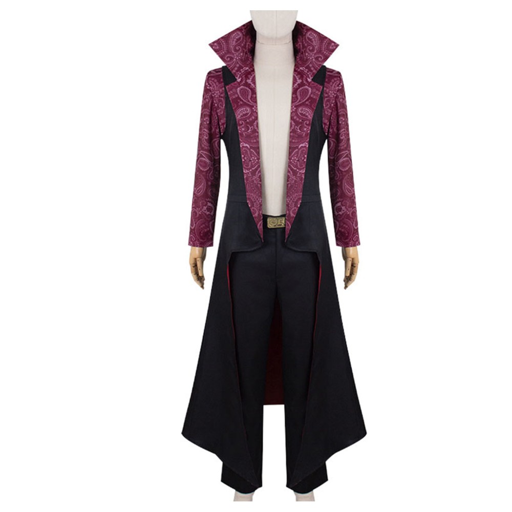 Dracule Mihawk Suit Cosplay Costume Halloween Carnival Outfit