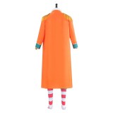 Costume de cosplay de manteau orange Buggy pour Halloween et carnaval