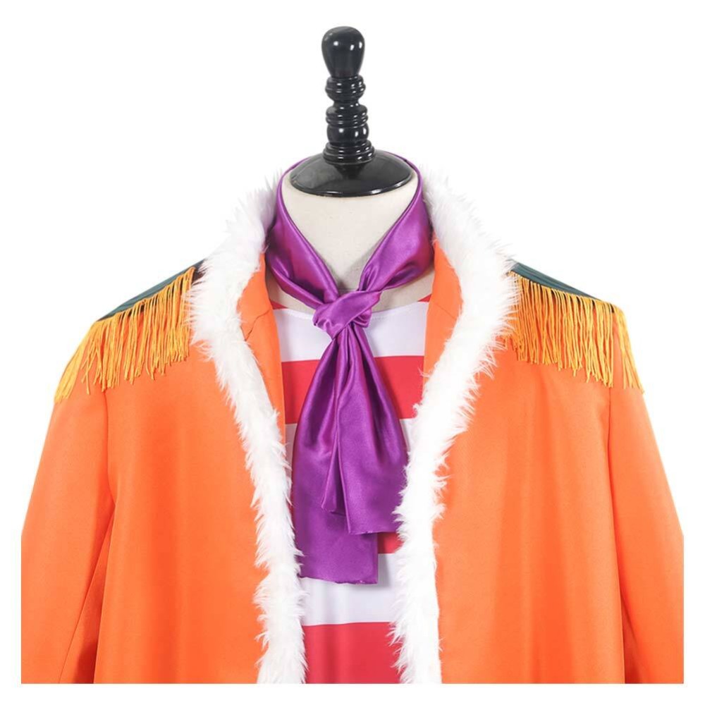 Costume de cosplay de manteau orange Buggy pour Halloween et carnaval