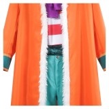 Costume de cosplay de manteau orange Buggy pour Halloween et carnaval