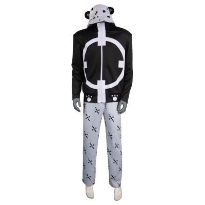 Bartholomew Kuma Black Suit Cosplay Costume Halloween Carnival Outfit