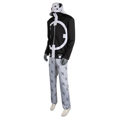 Bartholomew Kuma Black Suit Cosplay Costume Halloween Carnival Outfit