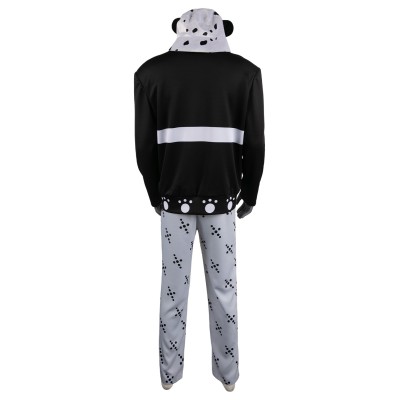 Bartholomew Kuma Black Suit Cosplay Costume Halloween Carnival Outfit