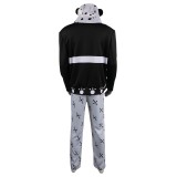 Bartholomew Kuma Black Suit Cosplay Costume Halloween Carnival Outfit