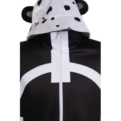 Bartholomew Kuma Black Suit Cosplay Costume Halloween Carnival Outfit