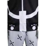 Bartholomew Kuma Black Suit Cosplay Costume Halloween Carnival Outfit