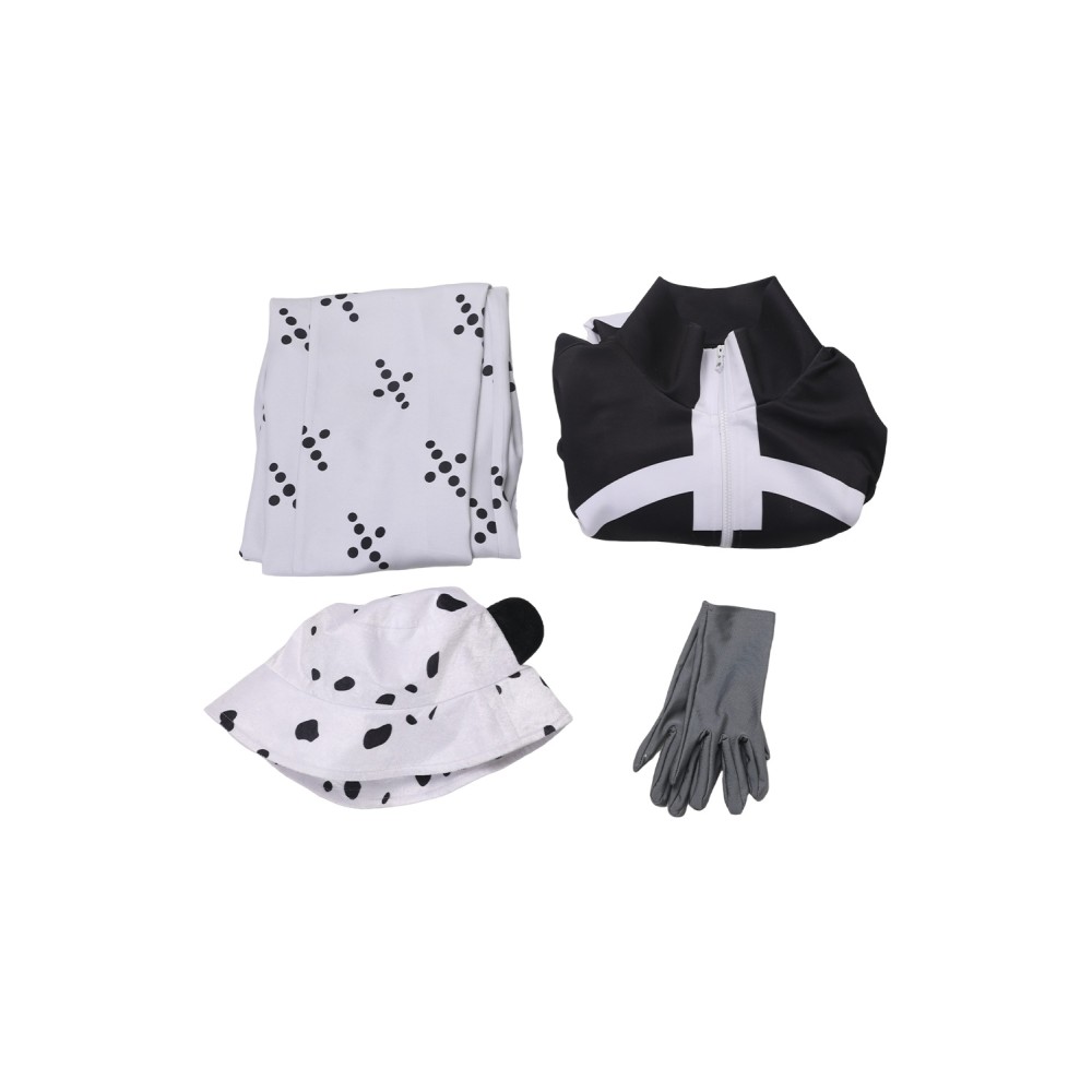 Bartholomew Kuma Black Suit Cosplay Costume Halloween Carnival Outfit