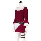 Baby 5 Red Dress Cosplay Costume Halloween Carnival Outfit