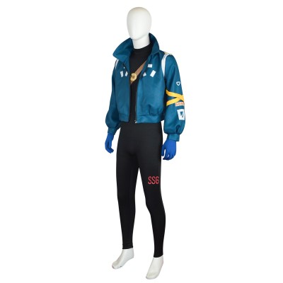 2024 Egghead Arc Roronoa Zoro Blue Future Suit Cosplay Costume Halloween Carnival Outfit