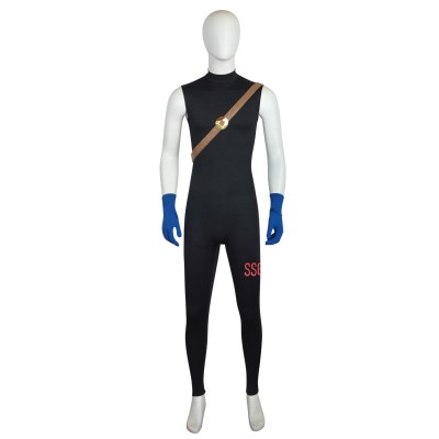 2024 Egghead Arc Roronoa Zoro Blue Future Suit Cosplay Costume Halloween Carnival Outfit