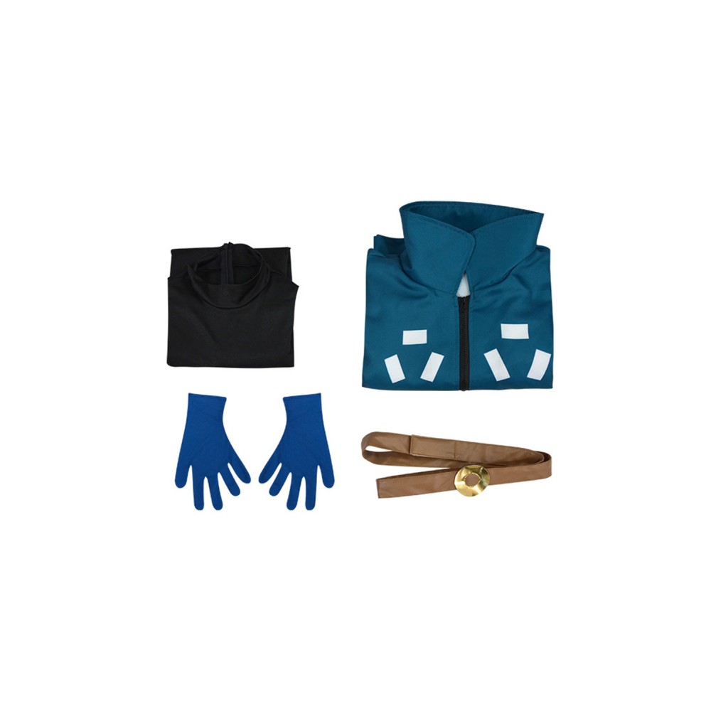 2024 Egghead Arc Roronoa Zoro Blue Future Suit Cosplay Costume Halloween Carnival Outfit