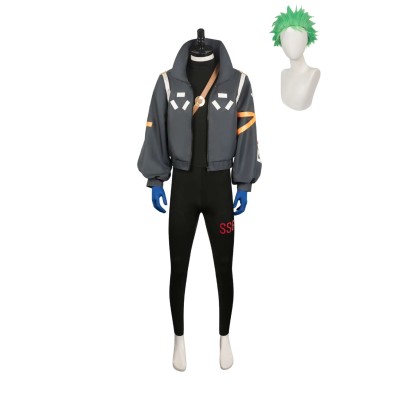 2024 Egghead Arc Roronoa Zoro Black Future Suit Cosplay Costume Halloween Carnival Outfit