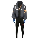 2024 Egghead Arc Roronoa Zoro Black Future Suit Cosplay Costume Halloween Carnival Outfit