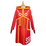 2024 Costume de cosplay Arc Egghead Monkey D. Luffy Red Future Suit pour Halloween et carnaval