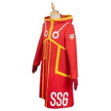 2024 Costume de cosplay Arc Egghead Monkey D. Luffy Red Future Suit pour Halloween et carnaval