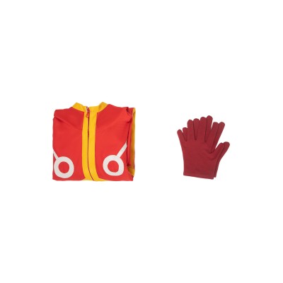 2024 Costume de cosplay Arc Egghead Monkey D. Luffy Red Future Suit pour Halloween et carnaval
