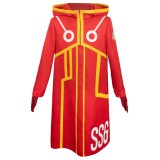 2024 Costume de cosplay Arc Egghead Monkey D. Luffy Red Future Suit pour Halloween et carnaval