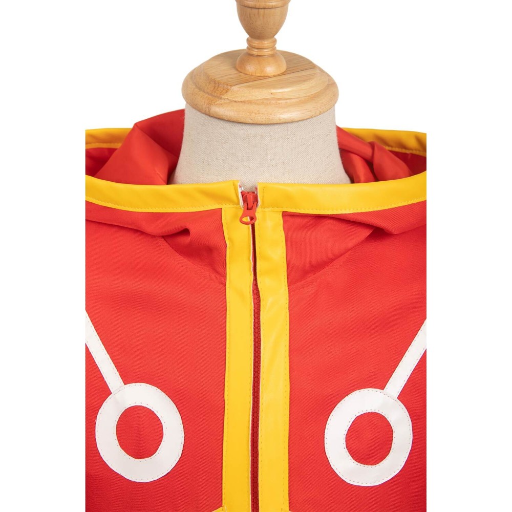 2024 Costume de cosplay Arc Egghead Monkey D. Luffy Red Future Suit pour Halloween et carnaval