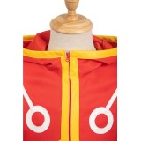 2024 Costume de cosplay Arc Egghead Monkey D. Luffy Red Future Suit pour Halloween et carnaval