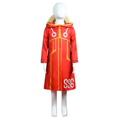 2024 Egghead Arc Monkey D. Luffy Kids Boys Party Suit Cosplay Costume Halloween Carnival Outfit