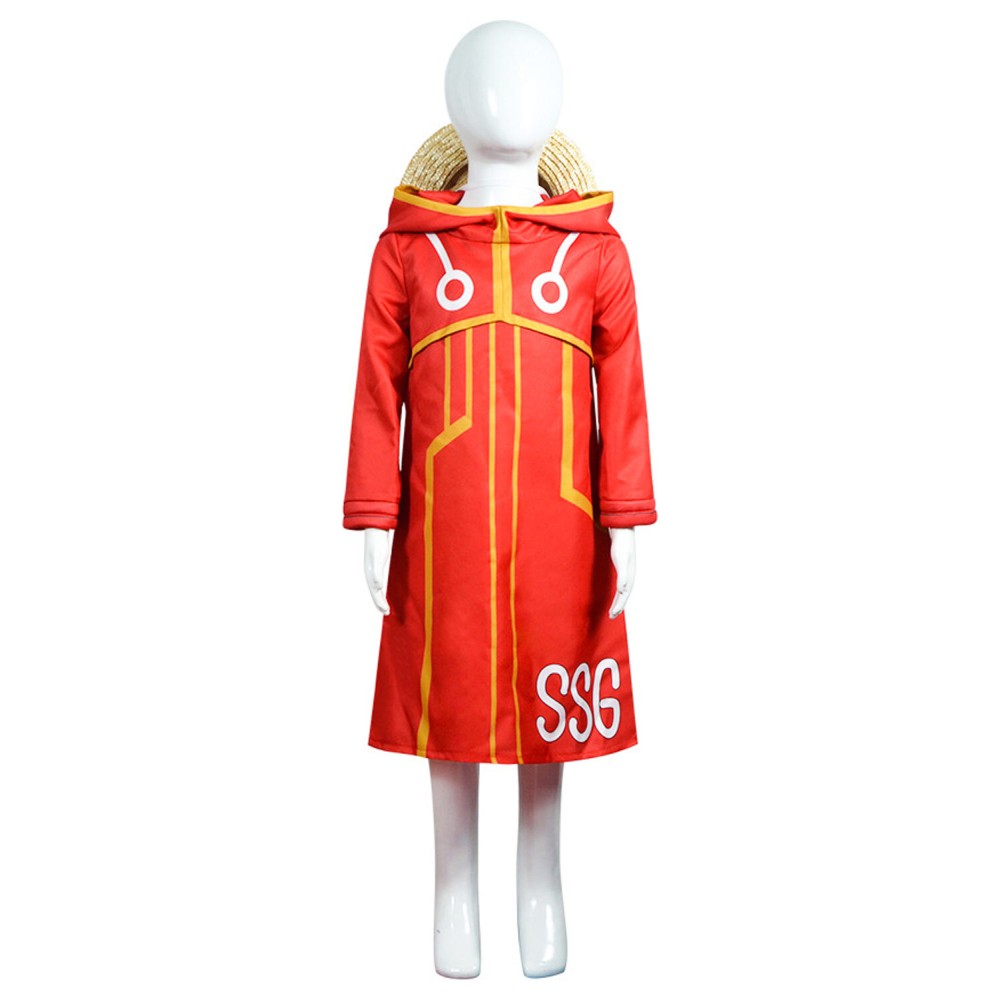 2024 Egghead Arc Monkey D. Luffy Kids Boys Party Suit Cosplay Costume Halloween Carnival Outfit
