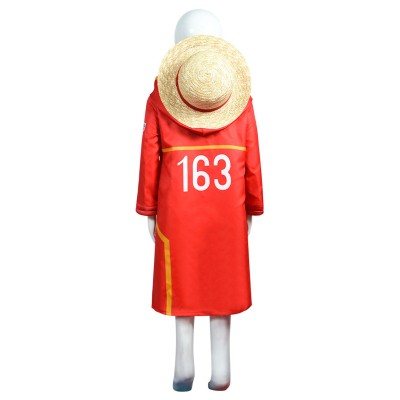 2024 Egghead Arc Monkey D. Luffy Kids Boys Party Suit Cosplay Costume Halloween Carnival Outfit