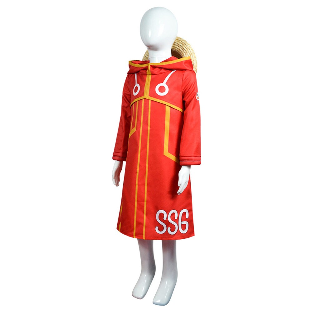 2024 Egghead Arc Monkey D. Luffy Kids Boys Party Suit Cosplay Costume Halloween Carnival Outfit
