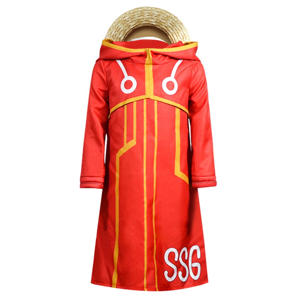2024 Egghead Arc Monkey D. Luffy Kids Boys Party Suit Cosplay Costume Halloween Carnival Outfit