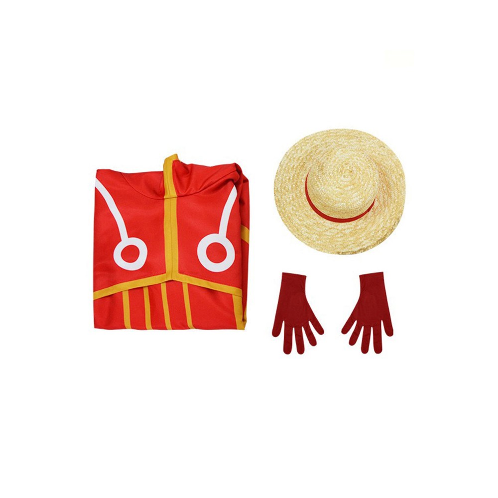 2024 Egghead Arc Monkey D. Luffy Full Set Suit Cosplay Costume Halloween Carnival Outfit
