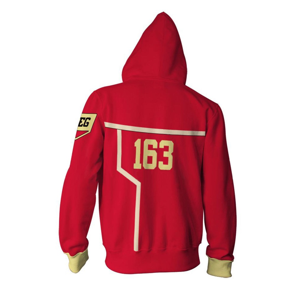 2024 Sweat à capuche imprimé Egghead Arc Monkey D. Luffy Costume de cosplay Tenue de Halloween Carnaval