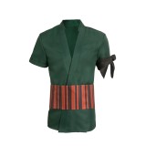 One Piece 2023 Zoro Green Top Suit Cosplay Costume Halloween Carnival Outfit