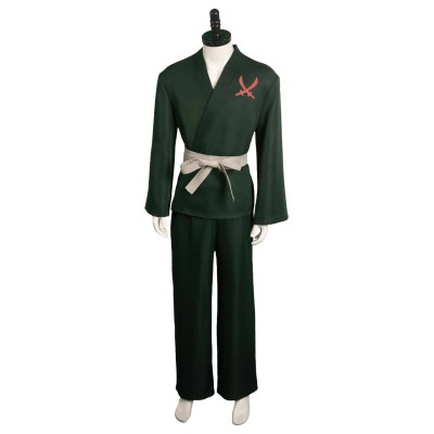 2023 Zoro Green Martial Art Suit Cosplay Costume Halloween Carnival Outfit