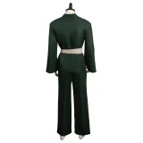 2023 Zoro Green Martial Art Suit Cosplay Costume Halloween Carnival Outfit