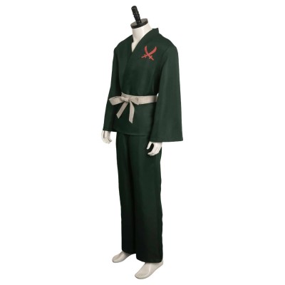 2023 Zoro Green Martial Art Suit Cosplay Costume Halloween Carnival Outfit