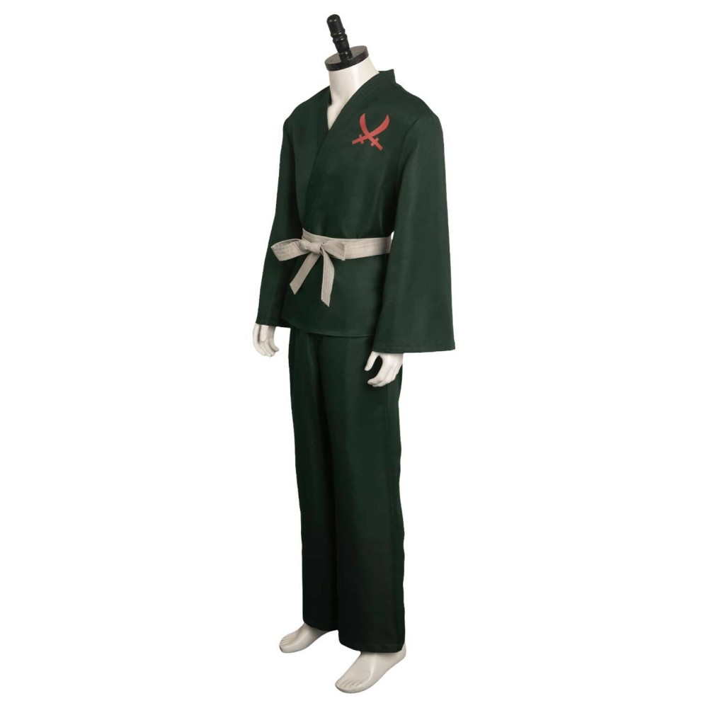 2023 Zoro Green Martial Art Suit Cosplay Costume Halloween Carnival Outfit