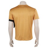 2023 Costume de cosplay de chemise jaune Roronoa Zoro pour Halloween et carnaval